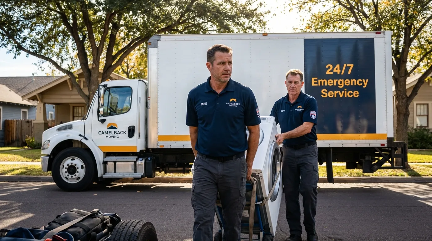 CamelBack Moving crew loading furniture in Rogers, AR